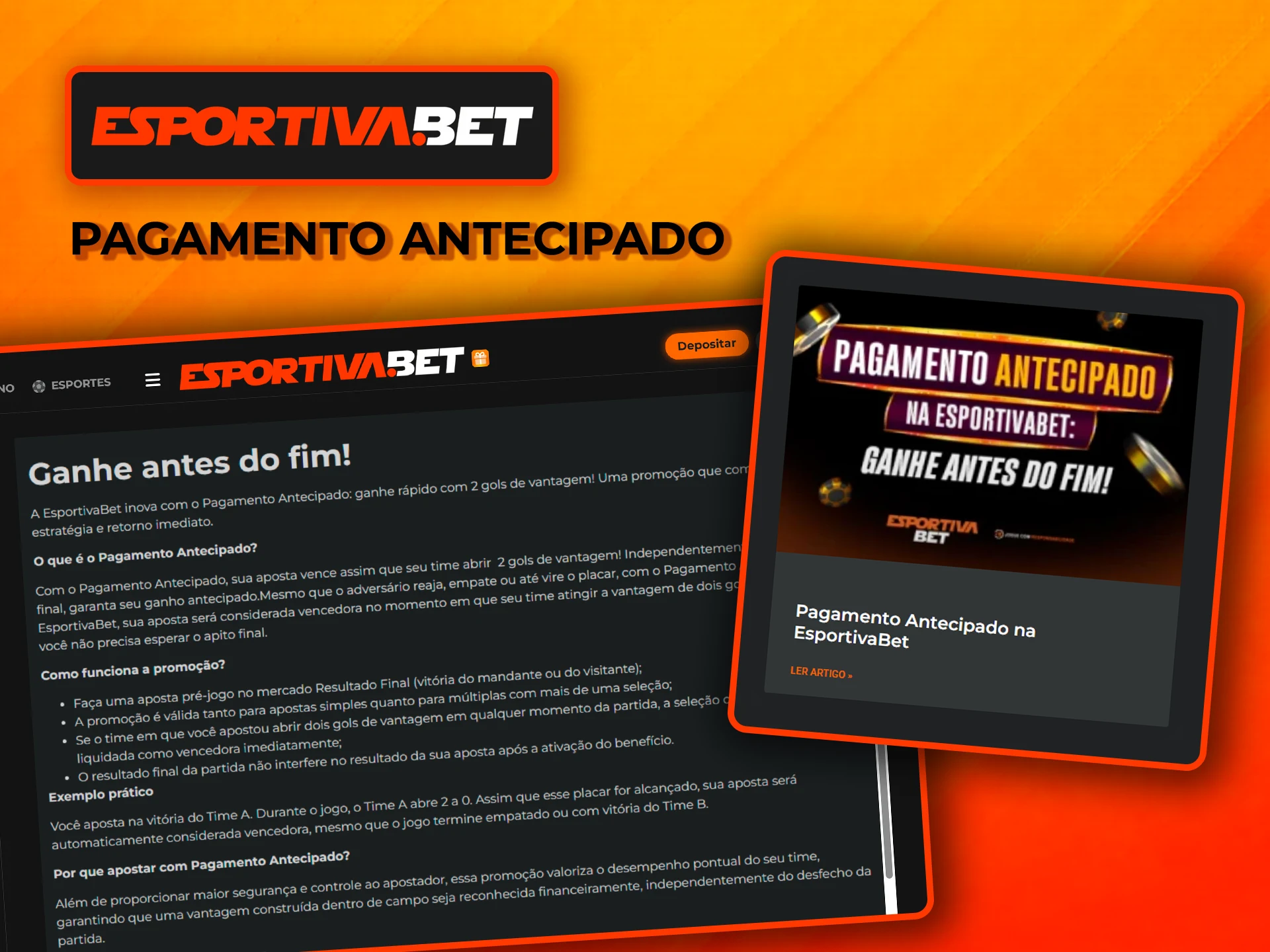 Descubra o bónus de pagamento antecipado na EsportivaBet.
