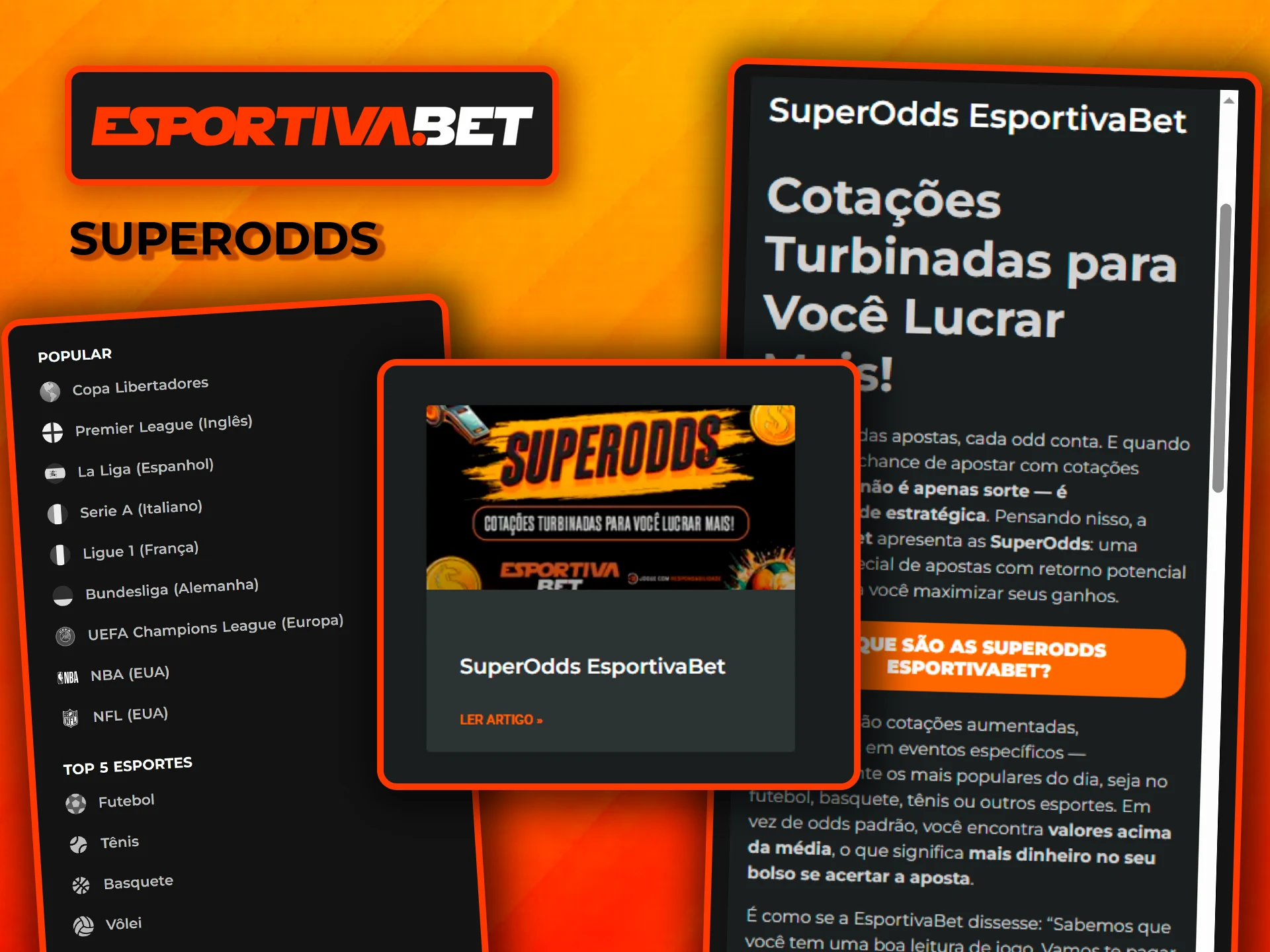 Use supercotas para apostar na EsportivaBet.