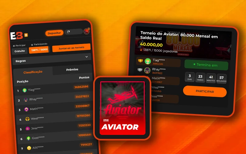 Jogue nos torneios Aviator da EsportivaBet.